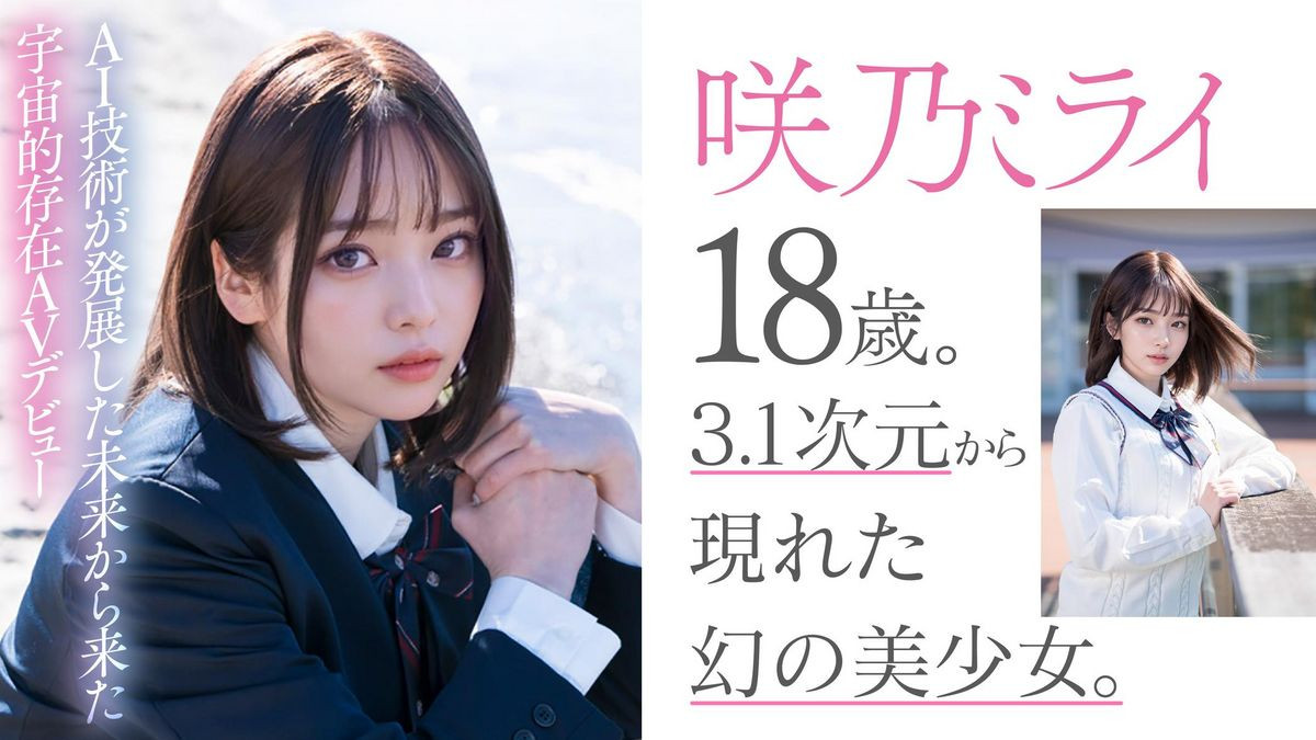 มิไร ซากิโนะ, Mirai Sakino, ดาราเอวี AI คนแรก, Faleno, AIAV-001